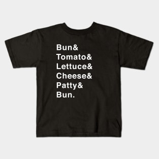 Burger Ingredients Kids T-Shirt